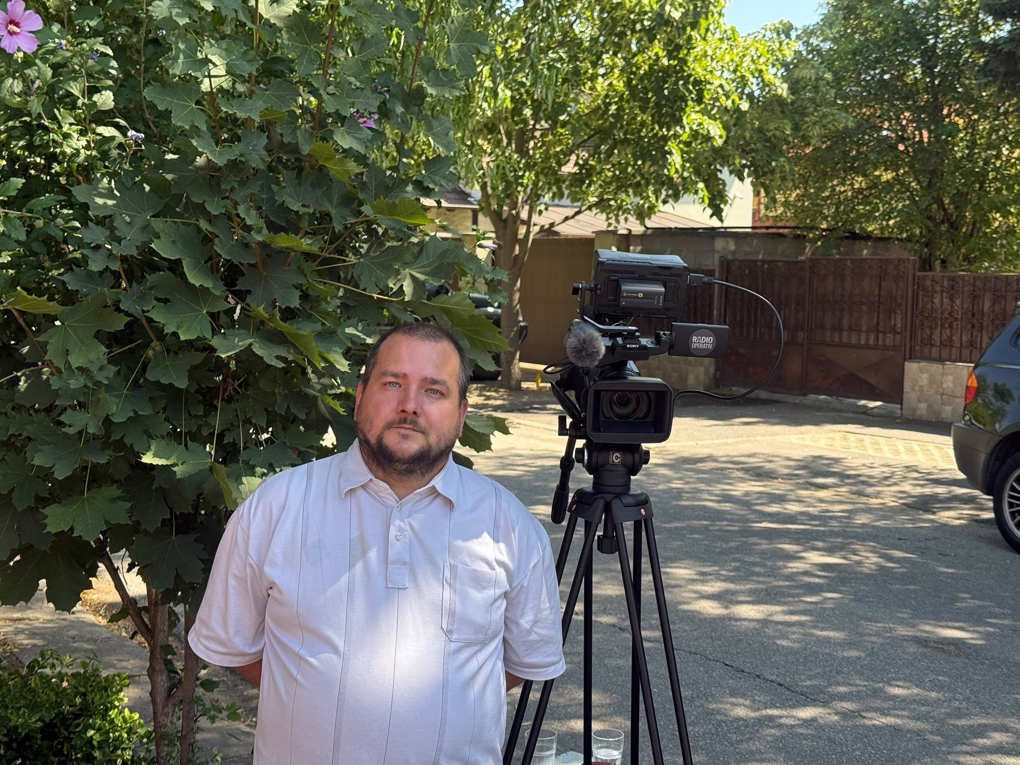 Cotoc Vasile Irinel, în fața camerei Radio Operativ