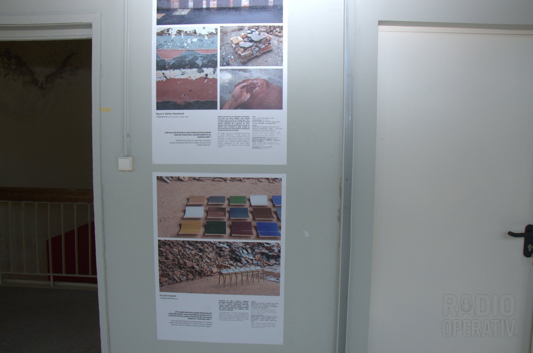 „Marbre d’ici” și băncile din plăci ceramice reciclate ale lui Tsuyoshi Hayashi