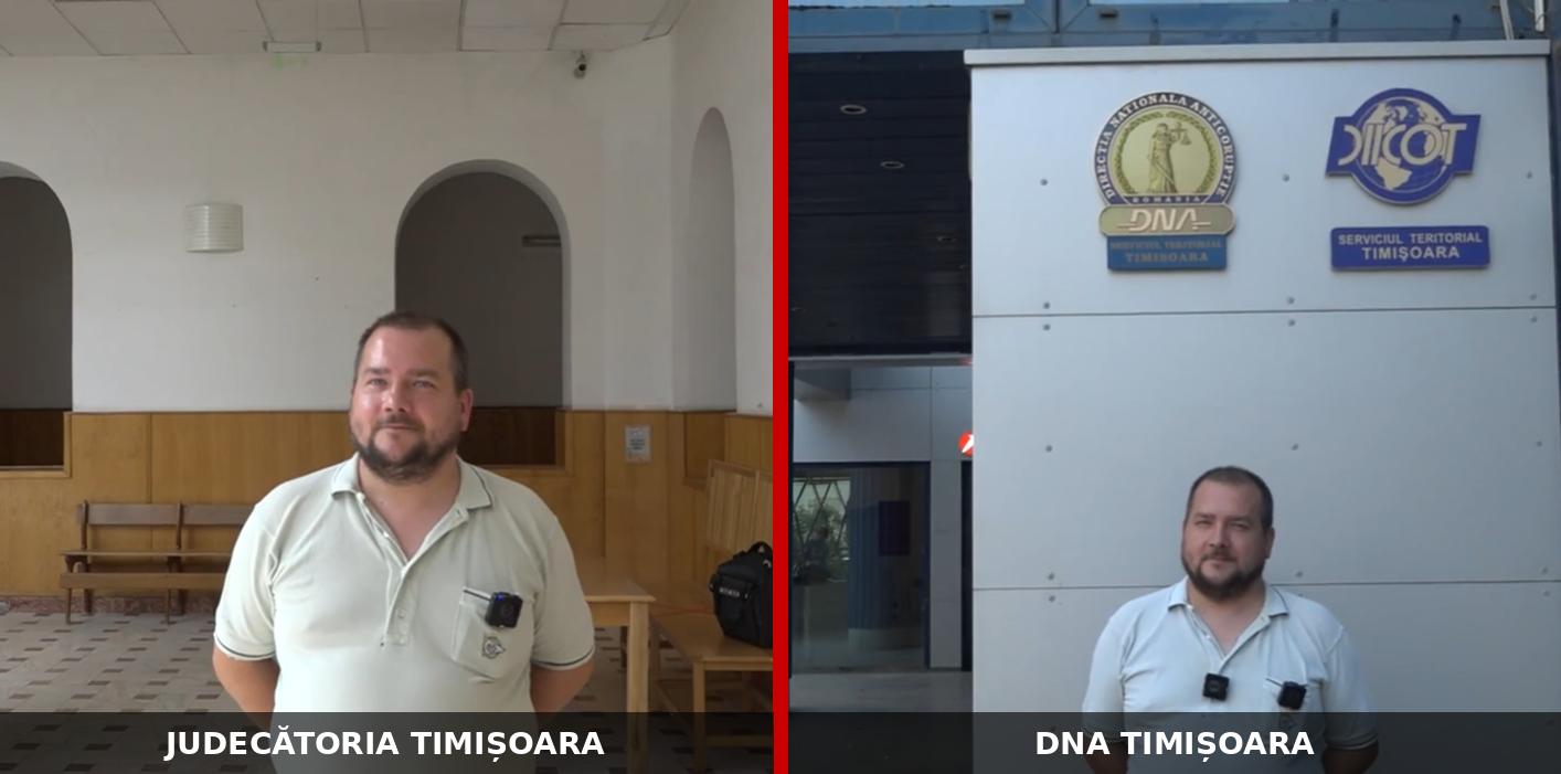 Vasile Cotoc, la Judecătoria Timișoara și la sediul DNA Timișoara