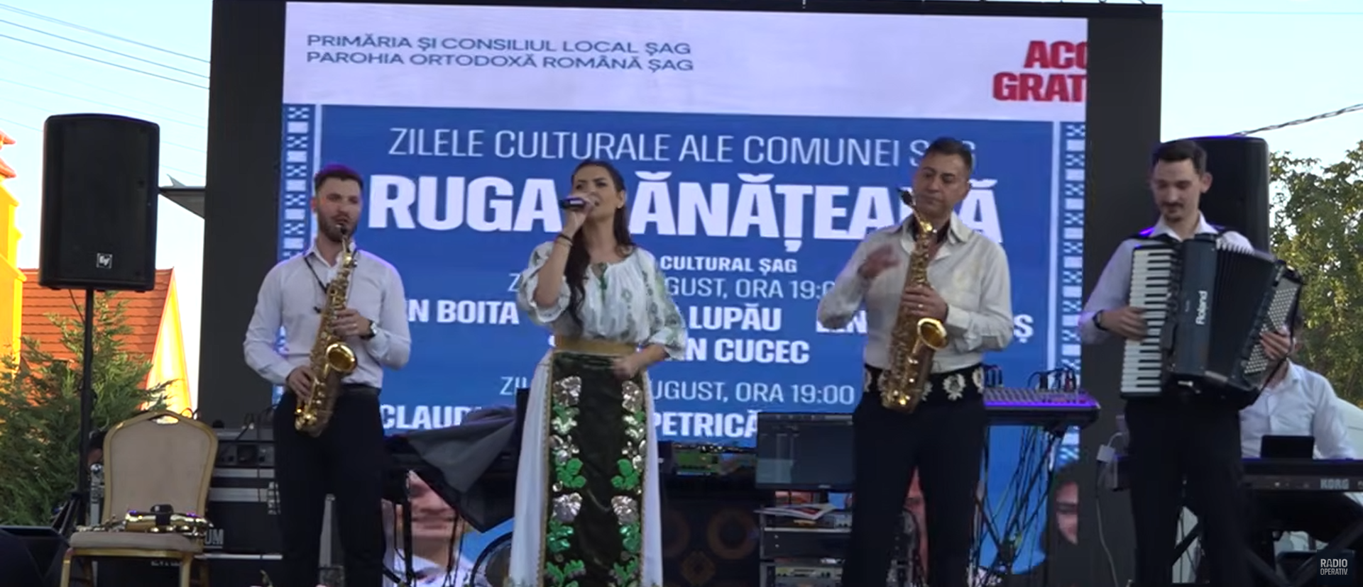 Claudia Ionaș pe scena Zilelor Culturale ale Comunei Șag, Ruga Bănățeană 2026
